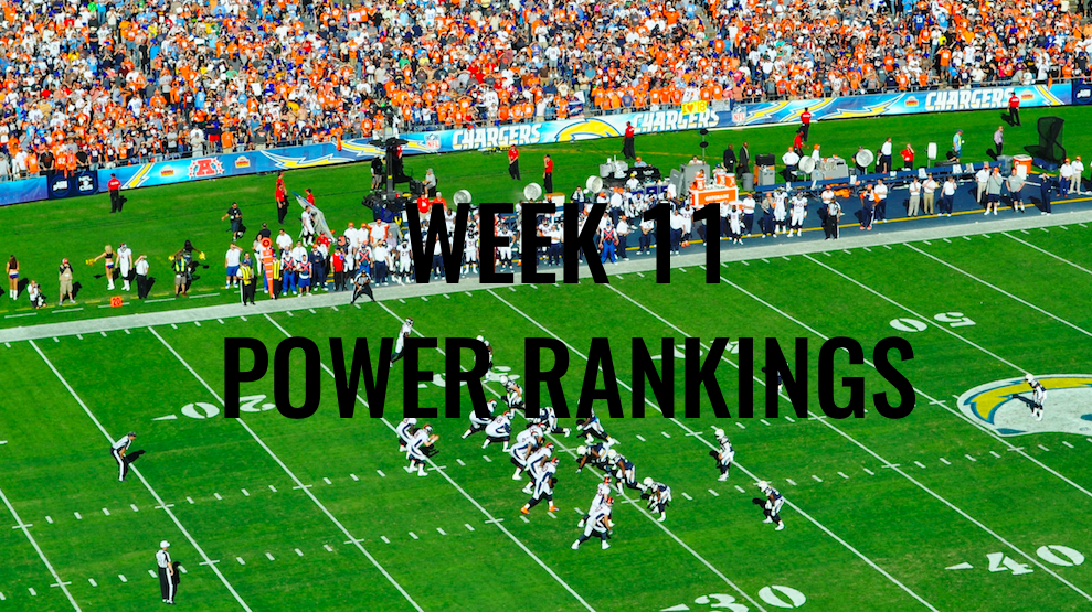 The Prompt NFL Power Rankings - Week 11: Much To Be Thankful For - The ...